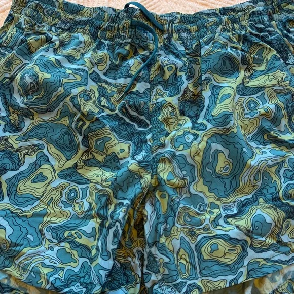 Cotopaxi Men's Brinco 5" Print Shorts Gulf/Kelp Blue Green L Large Hiking Swim - Picture 6 of 10
